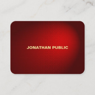 Carte De Visite Modèle professionnel élégant damassé noir rouge