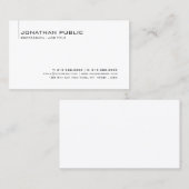 Carte De Visite Modèle professionnel élégant moderne (Devant / Derrière)