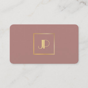 Carte De Visite Modèle Professionnel Élégant Moderne de Monogramme
