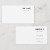 Carte De Visite Modèle professionnel élégant moderne simple (Devant / Derrière)