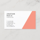 Carte De Visite Modèle professionnel élégant moderne tendance (Dos)