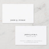 Carte De Visite Modèle professionnel Elégant Simple Moderne Cool (Devant / Derrière)