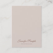 Carte De Visite Modèle professionnel moderne Élégant Script Simple (Devant)