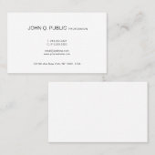 Carte De Visite Modèle Professionnel Moderne Élégant tendance Simp (Devant / Derrière)