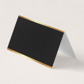 Carte De Visite Modèle professionnel moderne Glamor Gold Elegant (Dos)