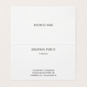 Carte De Visite Modèle professionnel moderne Glamor Gold Elegant (Intérieur déplié)