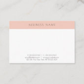 Carte De Visite Modèle professionnel moderne moderne simple et élé (Dos)