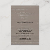 Carte De Visite Modèle professionnel moderne unique de maison de (Dos)