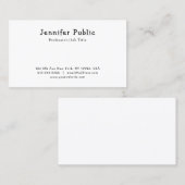 Carte De Visite Modèle professionnel simple écrit à la main (Devant / Derrière)