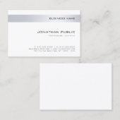 Carte De Visite Modèle professionnel simple Élégant (Devant / Derrière)