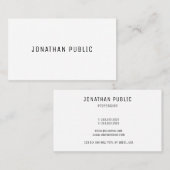 Carte De Visite Modèle professionnel tendance élégant moderne simp (Devant / Derrière)