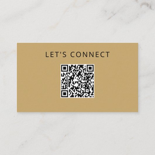 Carte De Visite Modèle QR Code Moderne Monogramme Professionnel (Dos)