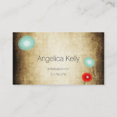 Carte De Visite Modèle Red Poppy (Dos)