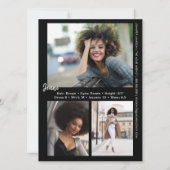 Carte de visite modèle Signature | Code QR + 4 Pho (Dos)