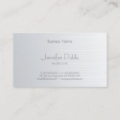 Carte De Visite Modèle Silver professionnel élégant moderne tendan (Dos)