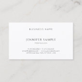 Carte De Visite Modèle simple créatif rose monogramme chic moderne (Dos)