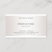 Carte De Visite Modèle simple élégant de conception moderne (Dos)