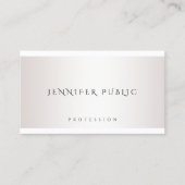 Carte De Visite Modèle simple élégant de conception moderne (Devant)