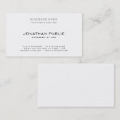 Carte De Visite Modèle simple élégant moderne de cabinet juridique (Devant / Derrière)