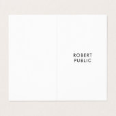 Carte De Visite Modèle simple élégant moderne professionnel plié (Extérieur déplié)