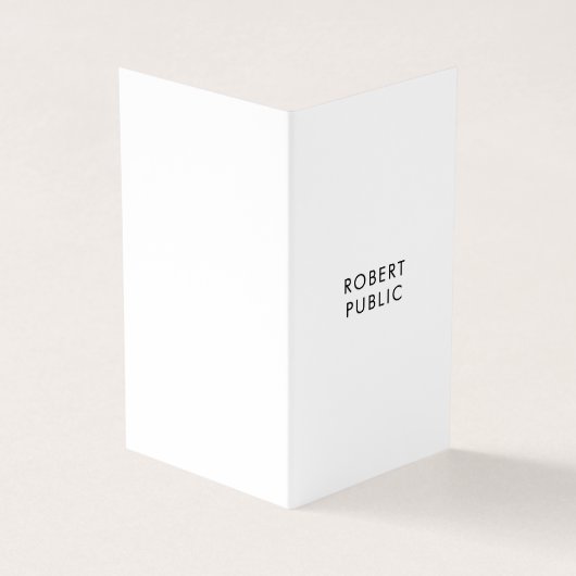 Carte De Visite Modèle simple élégant moderne professionnel plié (Extérieur)