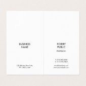 Carte De Visite Modèle simple élégant moderne professionnel plié (Intérieur déplié)
