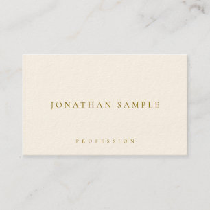Carte De Visite Modèle simple élégant tendance Texte or Delux