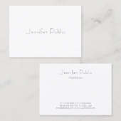 Carte De Visite Modèle simple et élégant moderne professionnel (Devant / Derrière)