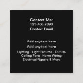 Carte de visite Modèle simple et moderne (Dos)