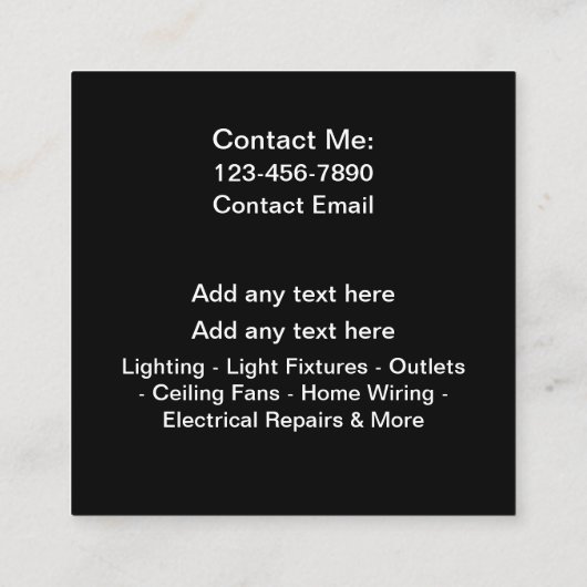 Carte de visite Modèle simple et moderne (Dos)