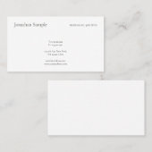 Carte De Visite Modèle simple moderne chic professionnel (Devant / Derrière)