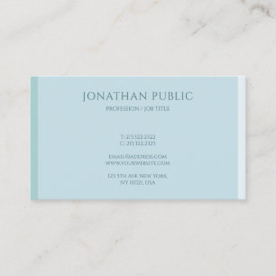 Carte De Visite Modèle simple moderne professionnel bleu élégant
