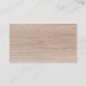 Carte De Visite Modèle simple personnalisé élégant (Dos)