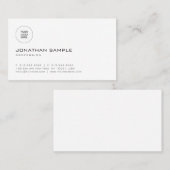 Carte De Visite Modèle simple personnalisé moderne professionnel (Devant / Derrière)