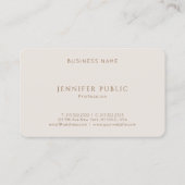 Carte De Visite Modèle simple professionnel d'harmonie de couleur (Dos)