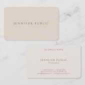 Carte De Visite Modèle simple professionnel d'harmonie de couleur (Devant / Derrière)