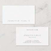 Carte De Visite Modèle simple tendance élégant moderne professionn (Devant / Derrière)