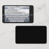 carte de visite modèle sms iphone (Devant / Derrière)