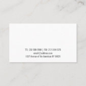 Carte De Visite Modèle social d'icônes de médias (Dos)