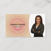 Carte De Visite Modèle Spiral Sable Abstrait professionnel (Devant)