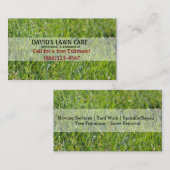 Carte de visite Modèle sur mesure (Devant / Derrière)