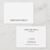 Carte De Visite Modèle tendance Simple Professionnel Moderne Chic (Devant / Derrière)