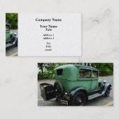 Carte De Visite Modèle vert A - Platine (Devant / Derrière)