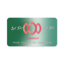 Modèle vert métallique moderne dégradé