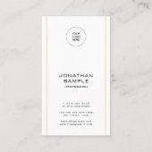 Carte De Visite Modèle vertical Moderne Élégant Téléchargez votre  (Dos)