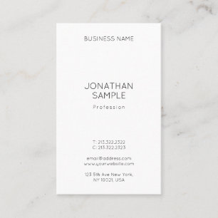 Carte De Visite Modèle vertical professionnel minimaliste moderne