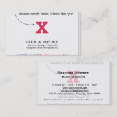 Carte De Visite Modèle vide personnalisable de cadeau (Devant / Derrière)