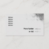 Carte de visite Modèle vintage Grege Grunge Grunge (Dos)