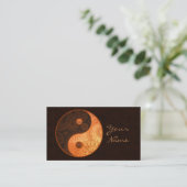 Carte De Visite Modèle Yin Yang Gold ID325 (Debout devant)