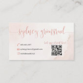 Carte De Visite Modèle Zazzle non modifiable | Personnalisé (Dos)